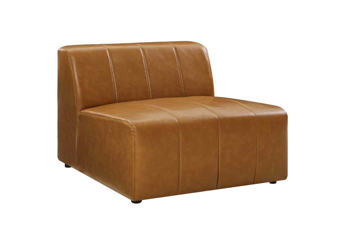 EEI-4517-TAN Bartlett 4-Piece Vegan Leather Sectional Sofa By Modway