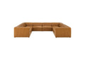 EEI-4536-TAN Bartlett 8-Piece Vegan Leather Sectional Sofa By Modway