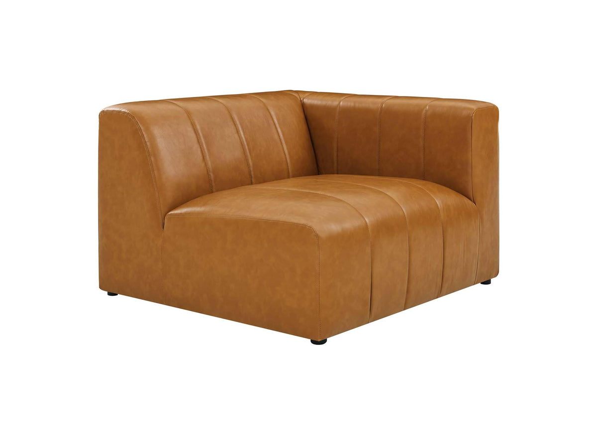 EEI-4536-TAN Bartlett 8-Piece Vegan Leather Sectional Sofa By Modway