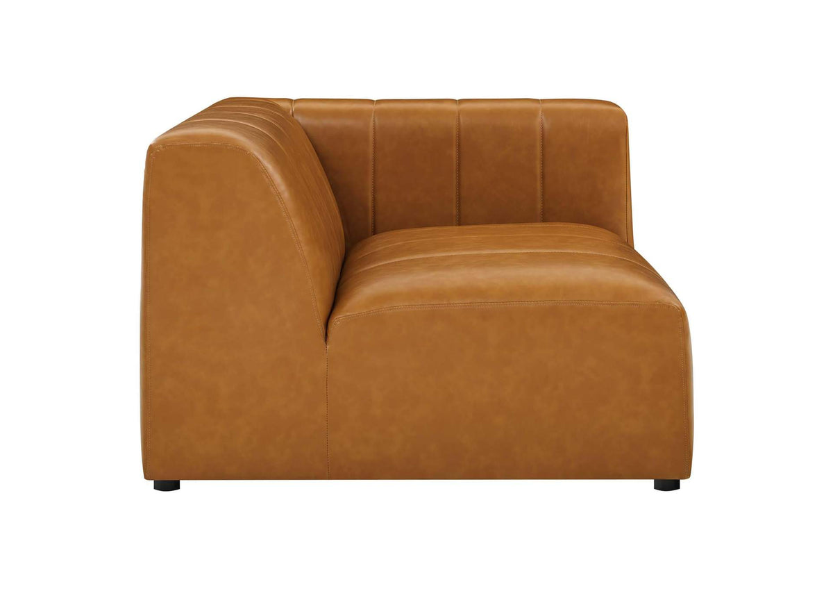 EEI-4536-TAN Bartlett 8-Piece Vegan Leather Sectional Sofa By Modway