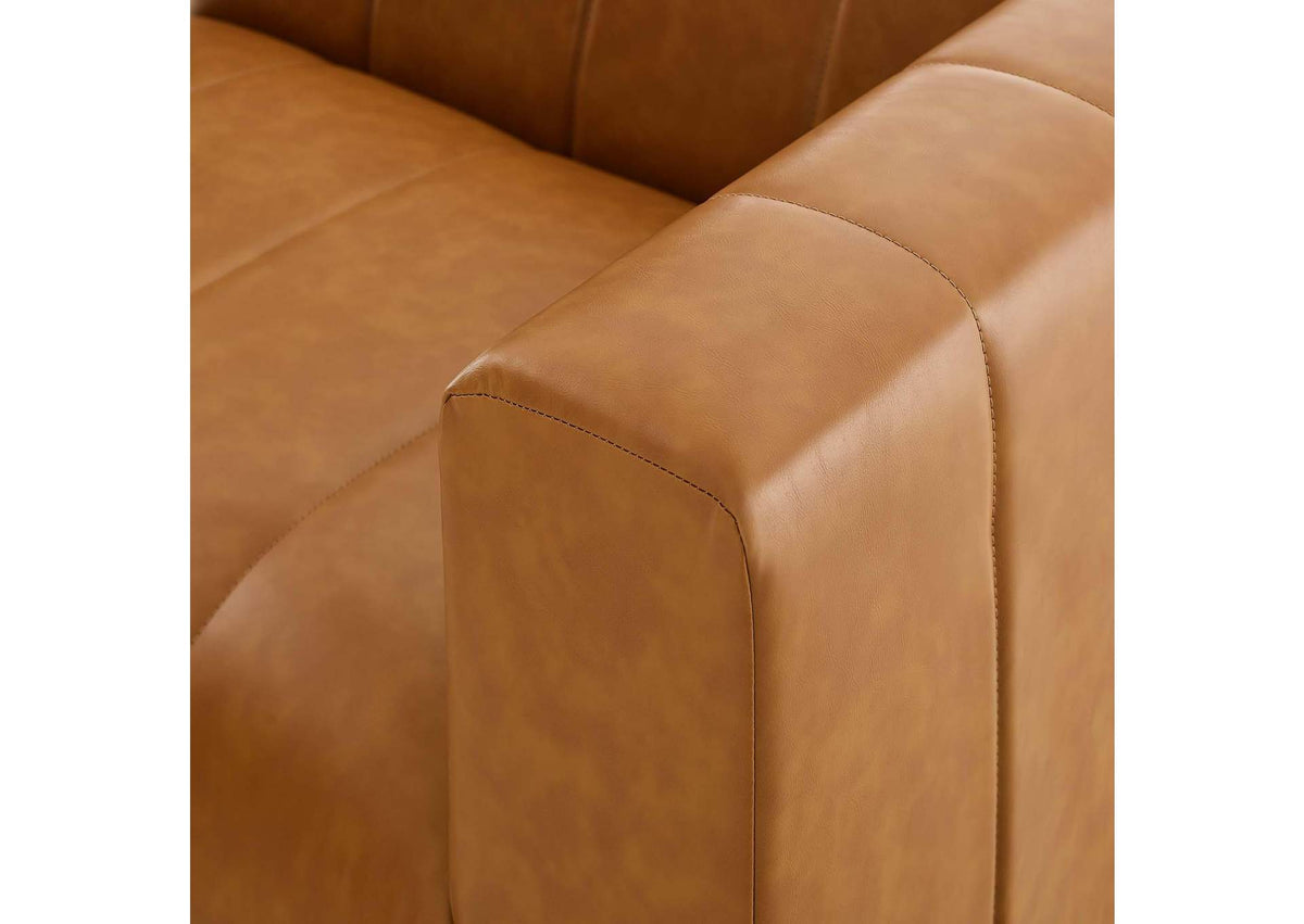 EEI-4536-TAN Bartlett 8-Piece Vegan Leather Sectional Sofa By Modway