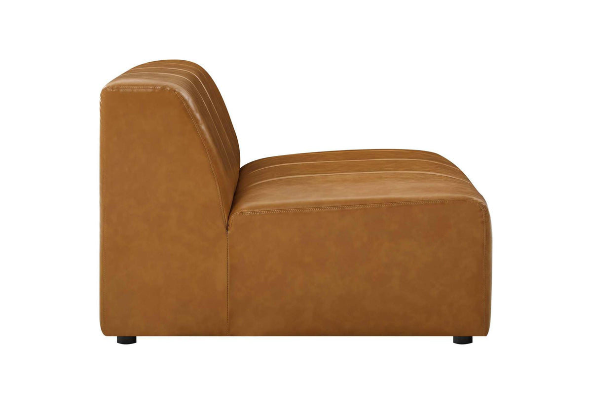 EEI-4536-TAN Bartlett 8-Piece Vegan Leather Sectional Sofa By Modway