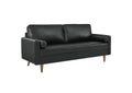 EEI-4633-BLK Valour Leather Sofa By Modway