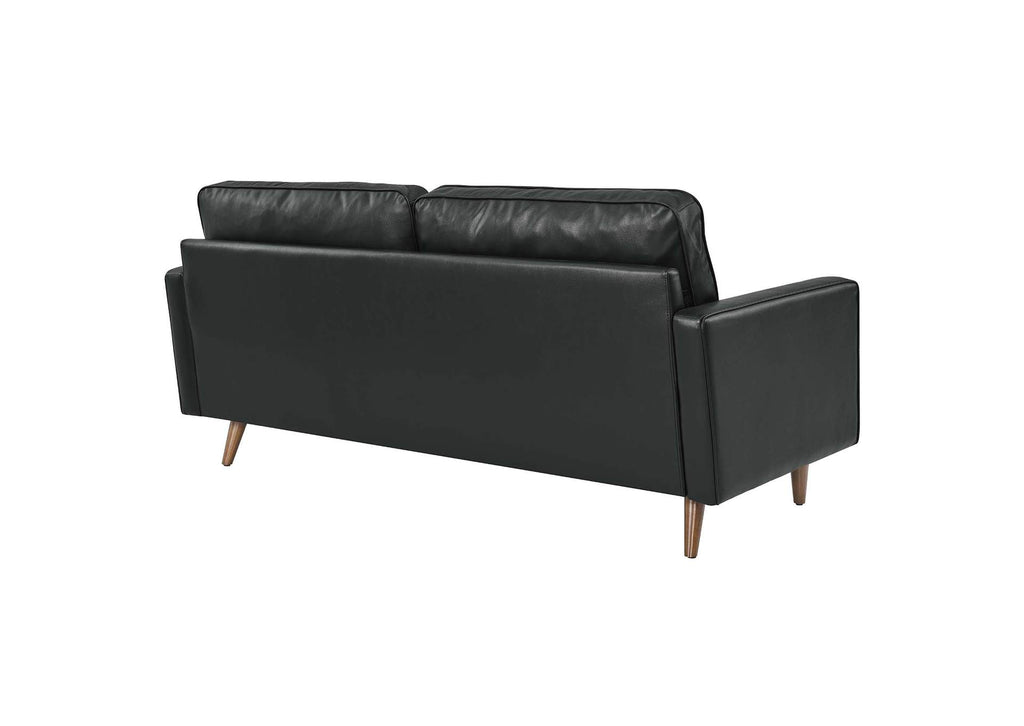EEI-4633-BLK Valour Leather Sofa By Modway