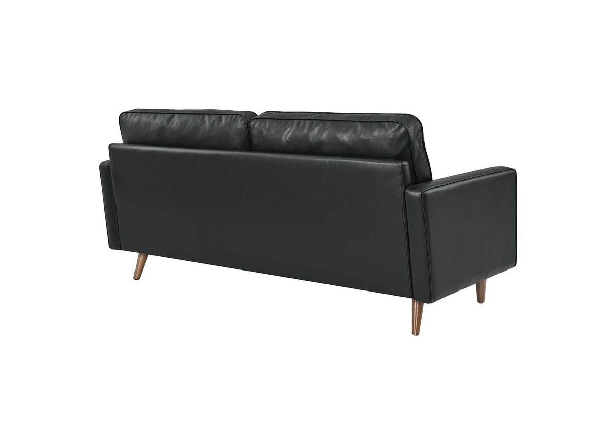 EEI-4633-BLK Valour Leather Sofa By Modway