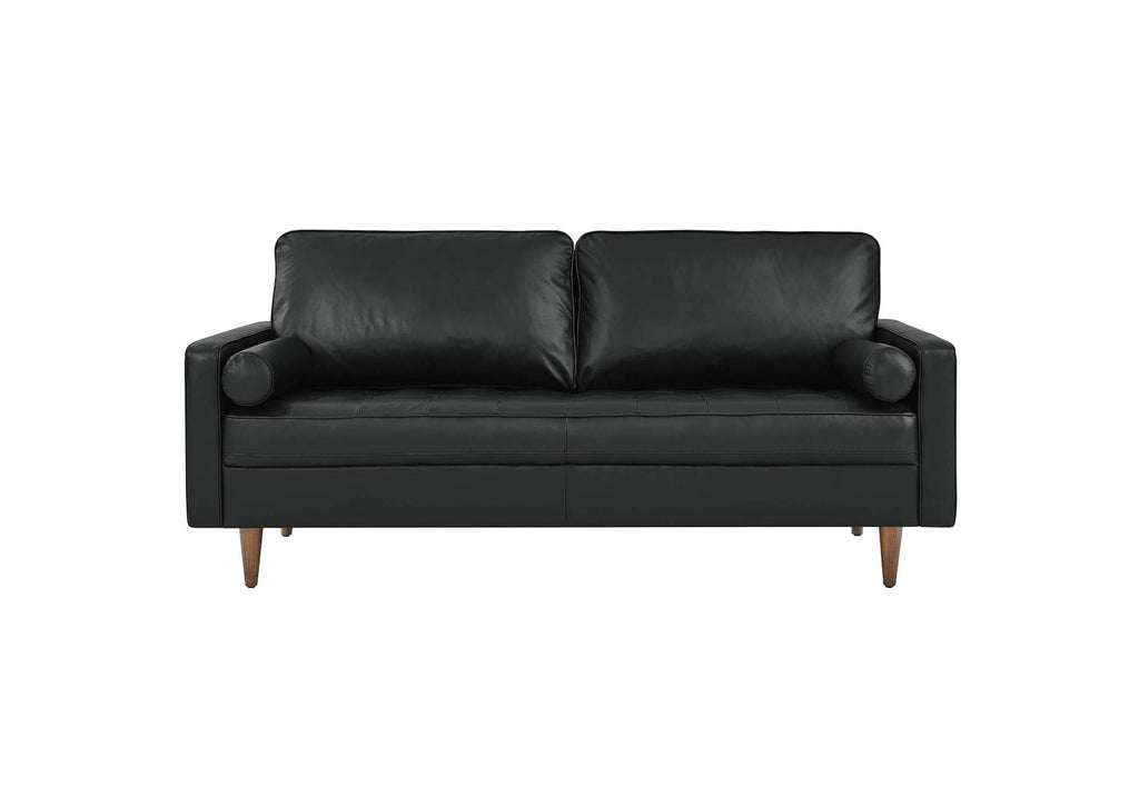 EEI-4633-BLK Valour Leather Sofa By Modway