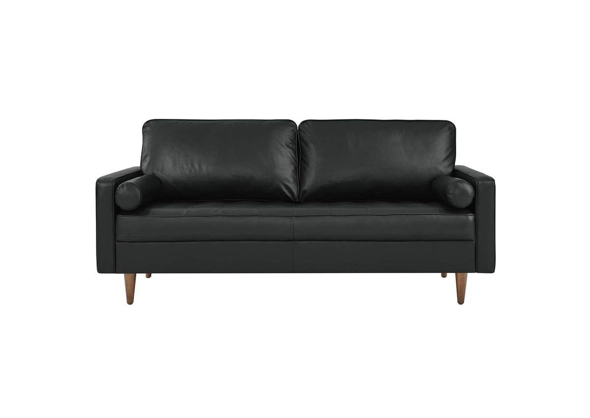 EEI-4633-BLK Valour Leather Sofa By Modway