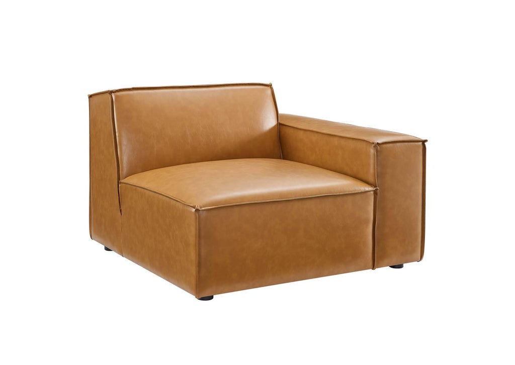 EEI-4707-TAN Restore Vegan Leather Loveseat By Modway