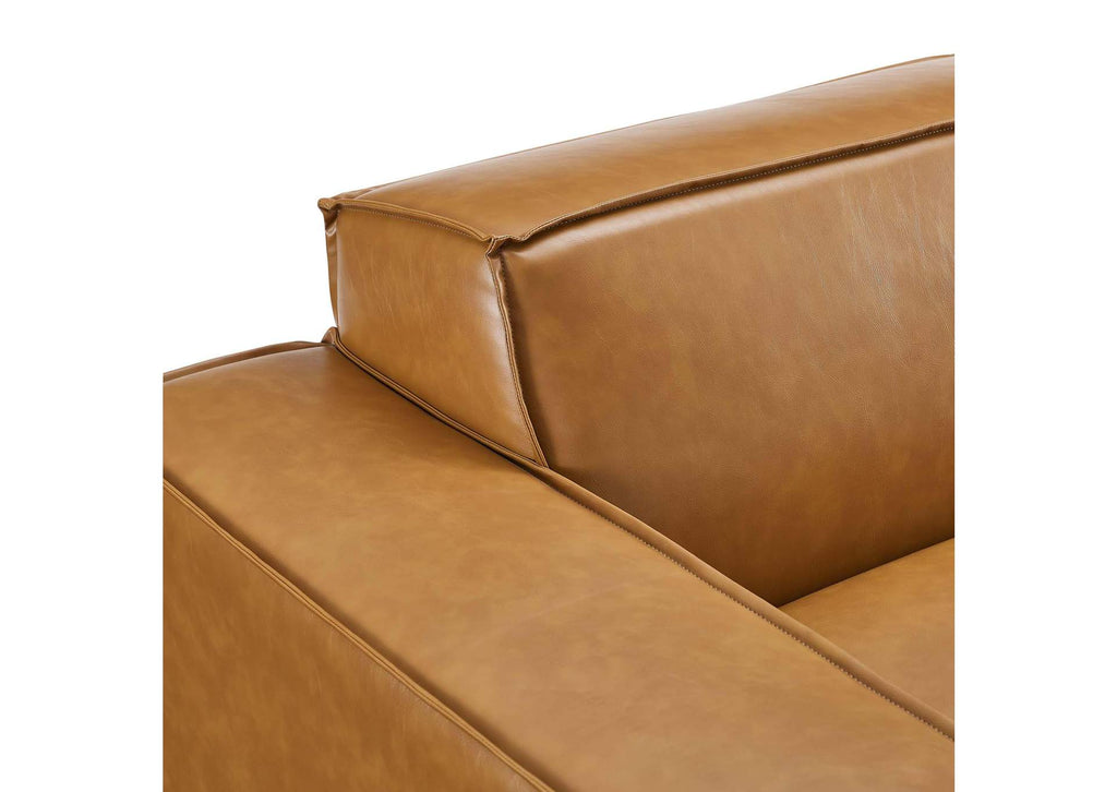 EEI-4707-TAN Restore Vegan Leather Loveseat By Modway