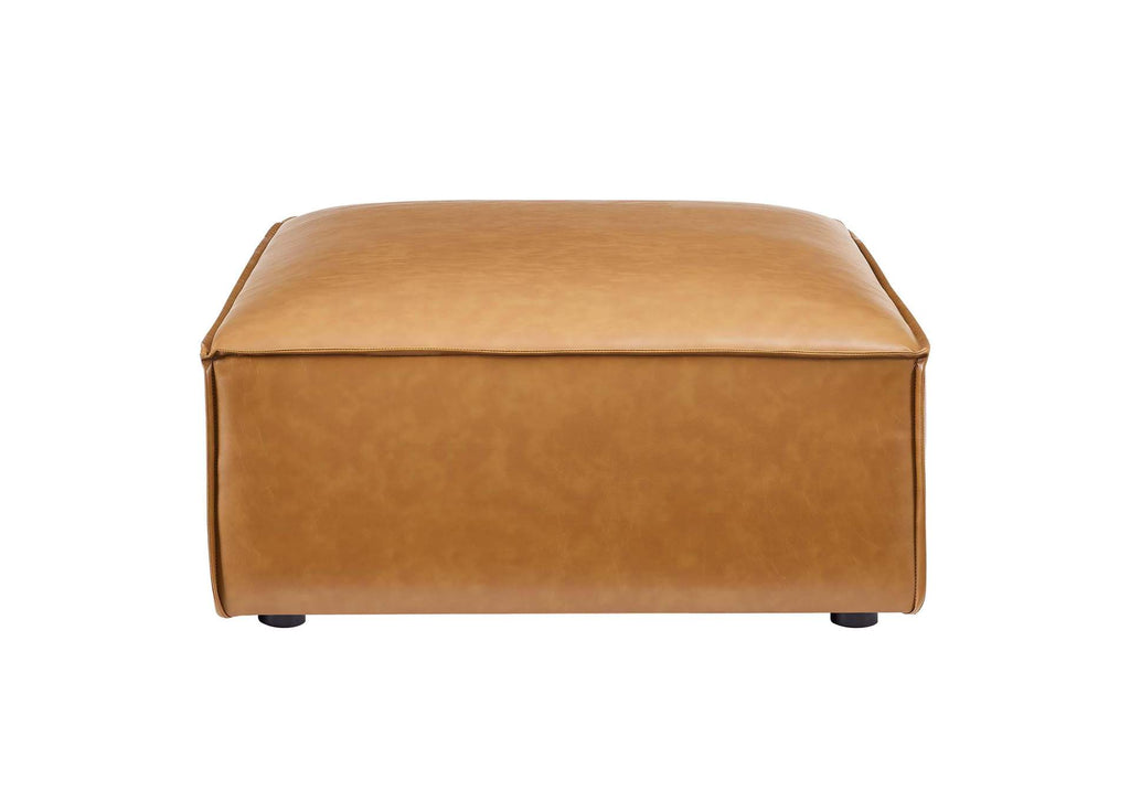 EEI-4709-TAN Restore 4-Piece Vegan Leather Sectional Sofa By Modway