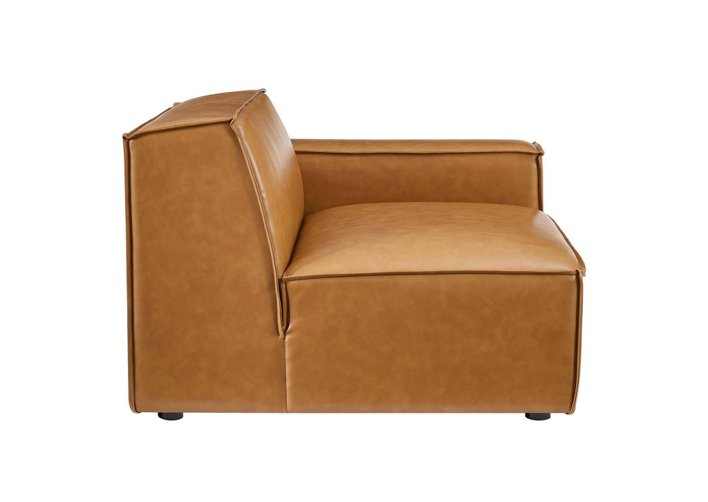 EEI-4710-TAN Restore 4-Piece Vegan Leather Sofa By Modway
