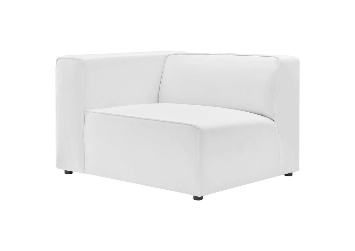 EEI-4793-WHI Mingle 4-Piece Vegan Leather Sectional Sofa By Modway