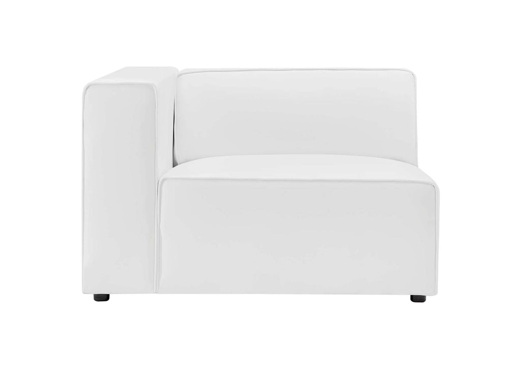 EEI-4793-WHI Mingle 4-Piece Vegan Leather Sectional Sofa By Modway
