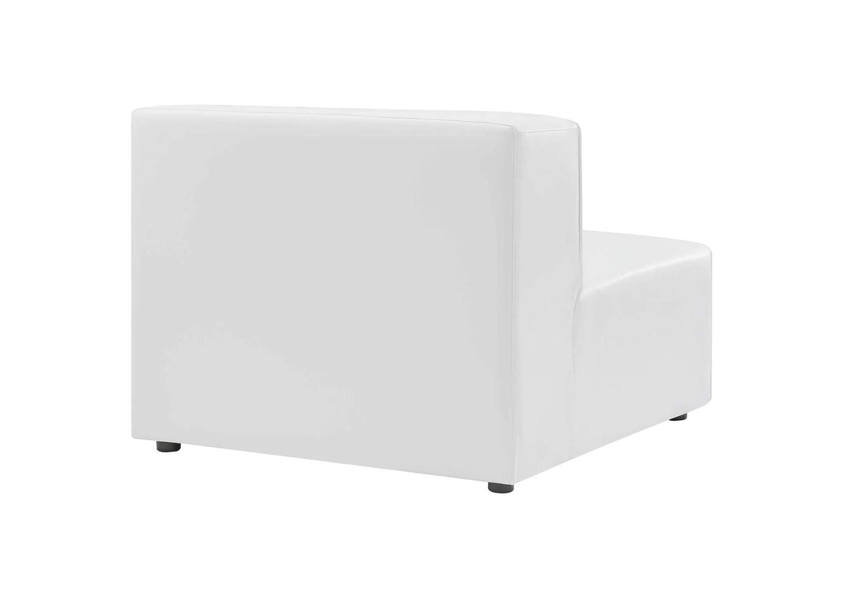 EEI-4797-WHI Mingle 7-Piece Vegan Leather Sectional Sofa By Modway