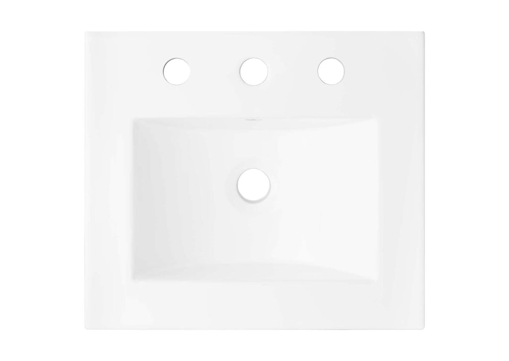 EEI-6411-WHI-BLK Steamforge 18" Bathroom Vanity By Modway