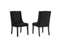 EEI-5013-BLK Baronet Performance Velvet Dining Chairs Set Of 2 By Modway