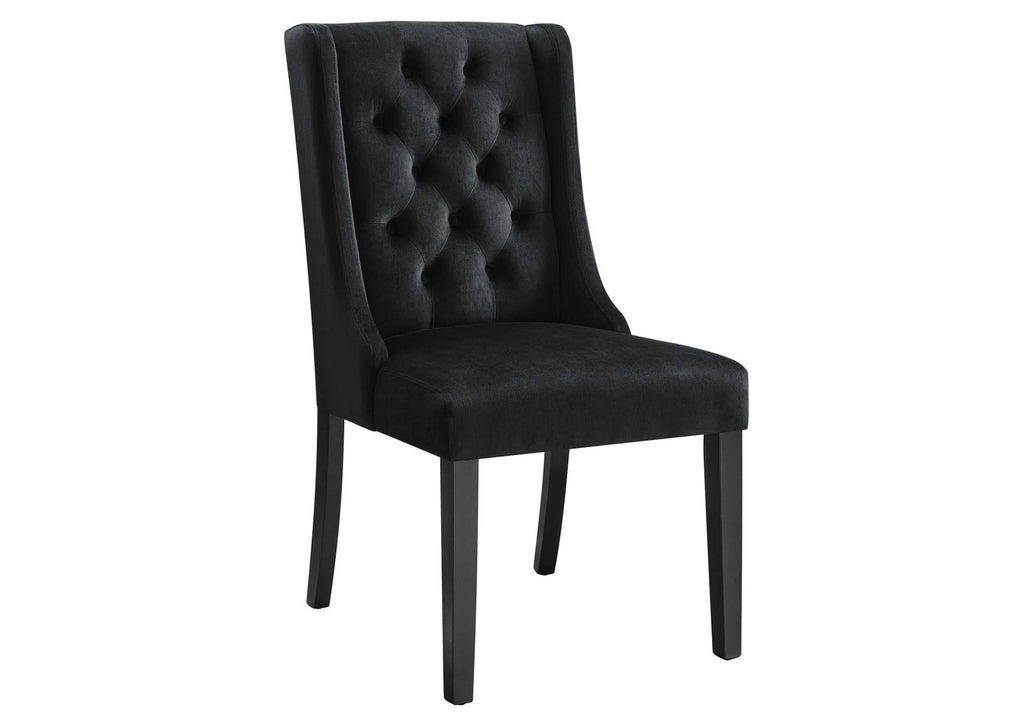 EEI-5013-BLK Baronet Performance Velvet Dining Chairs Set Of 2 By Modway