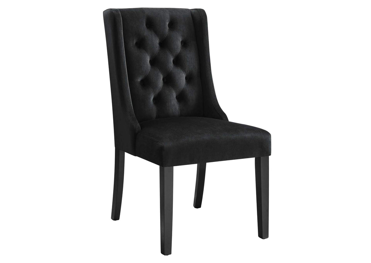 EEI-5013-BLK Baronet Performance Velvet Dining Chairs Set Of 2 By Modway