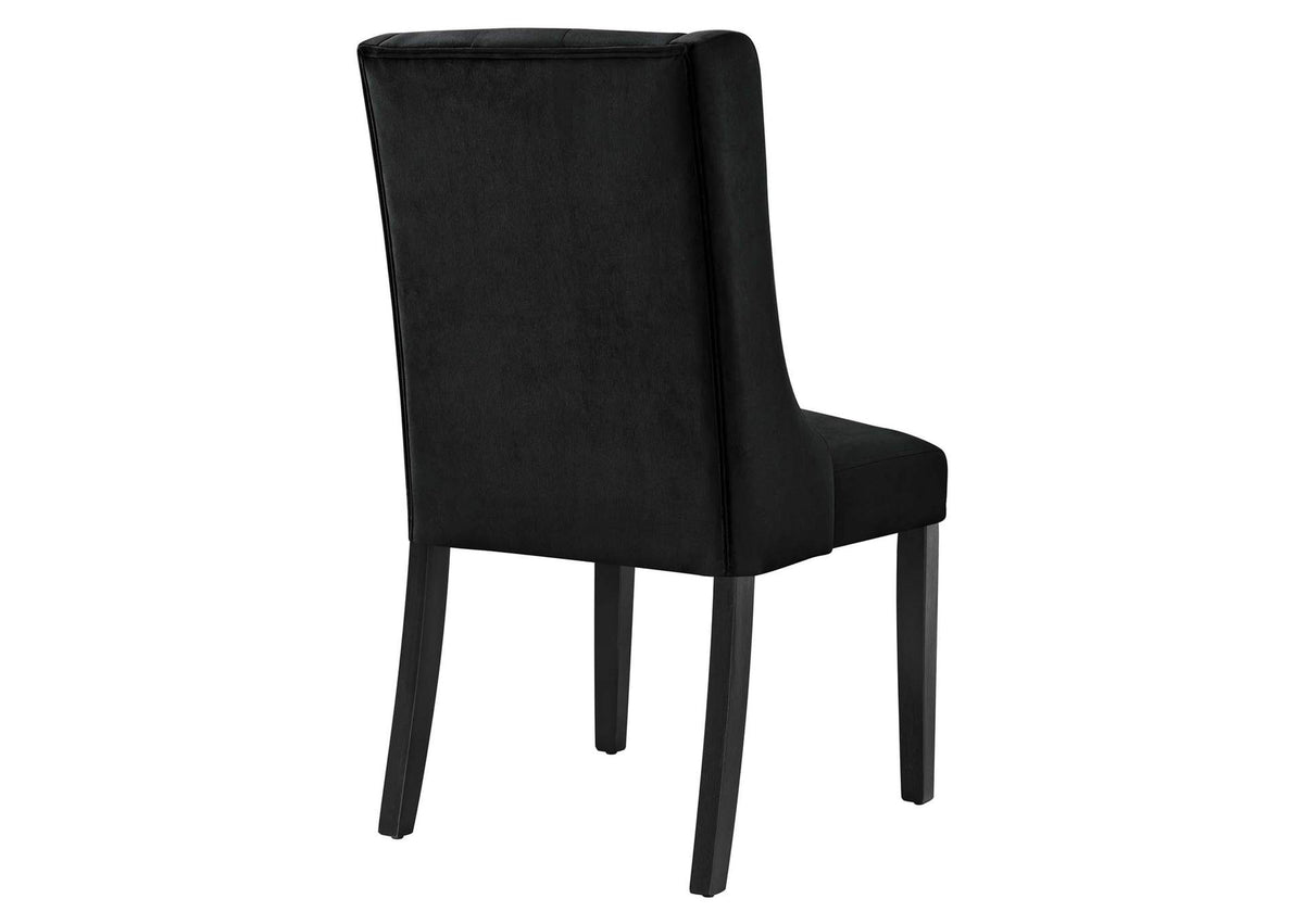 EEI-5013-BLK Baronet Performance Velvet Dining Chairs Set Of 2 By Modway
