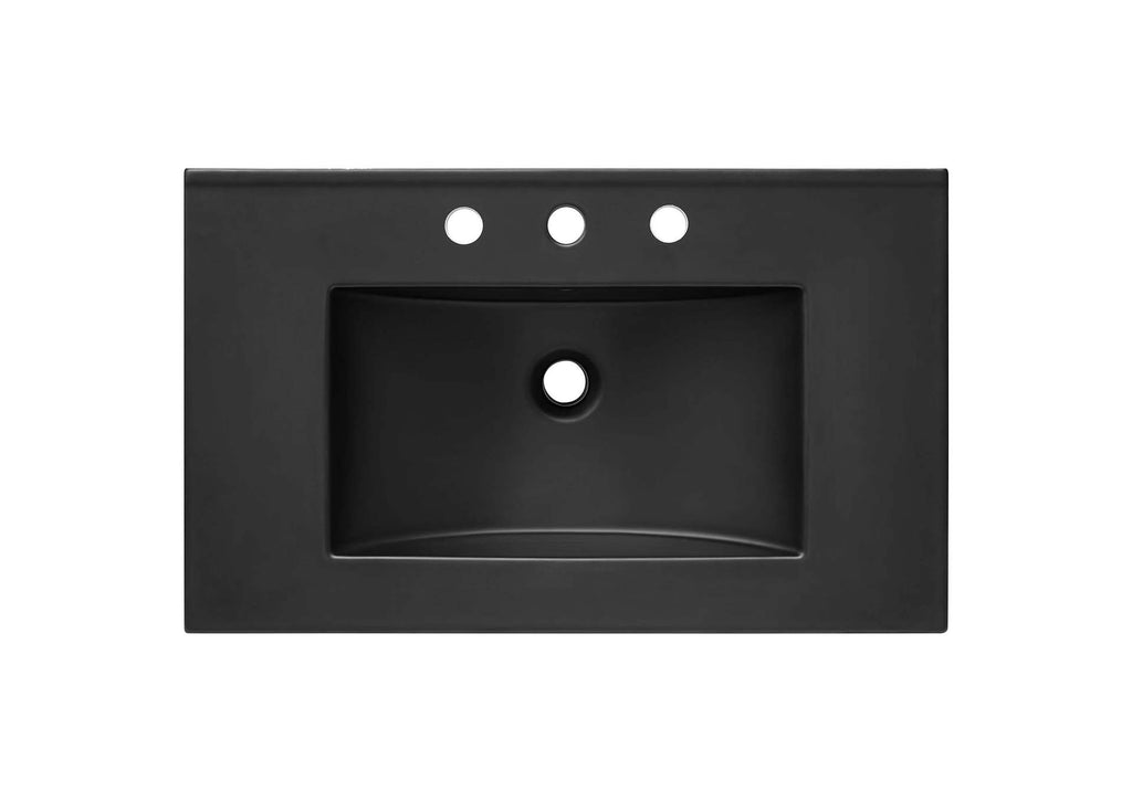 EEI-5070-BLK Cayman 30" Bathroom Sink By Modway