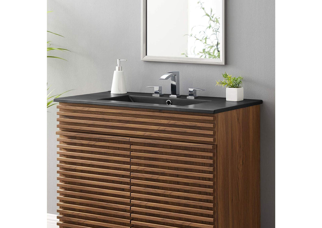 EEI-5071-BLK Cayman 36" Bathroom Sink By Modway