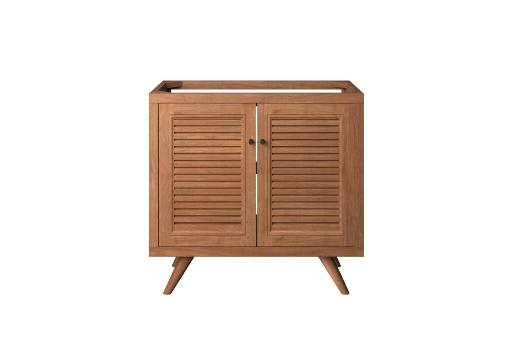 EEI-5087-NAT Birdie 36" Teak Wood Bathroom Vanity Cabinet - Sink Basin Not Included - By Modway