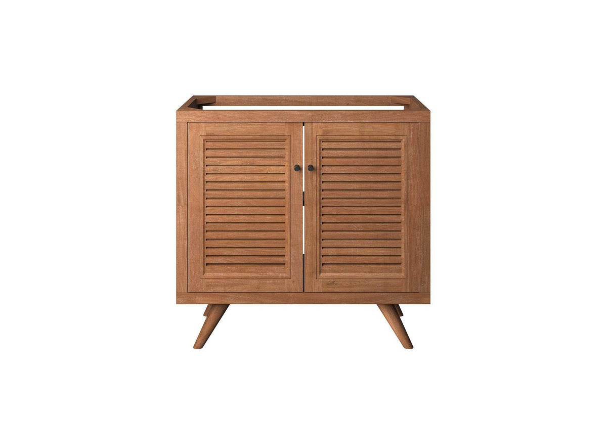 EEI-5087-NAT Birdie 36" Teak Wood Bathroom Vanity Cabinet - Sink Basin Not Included - By Modway