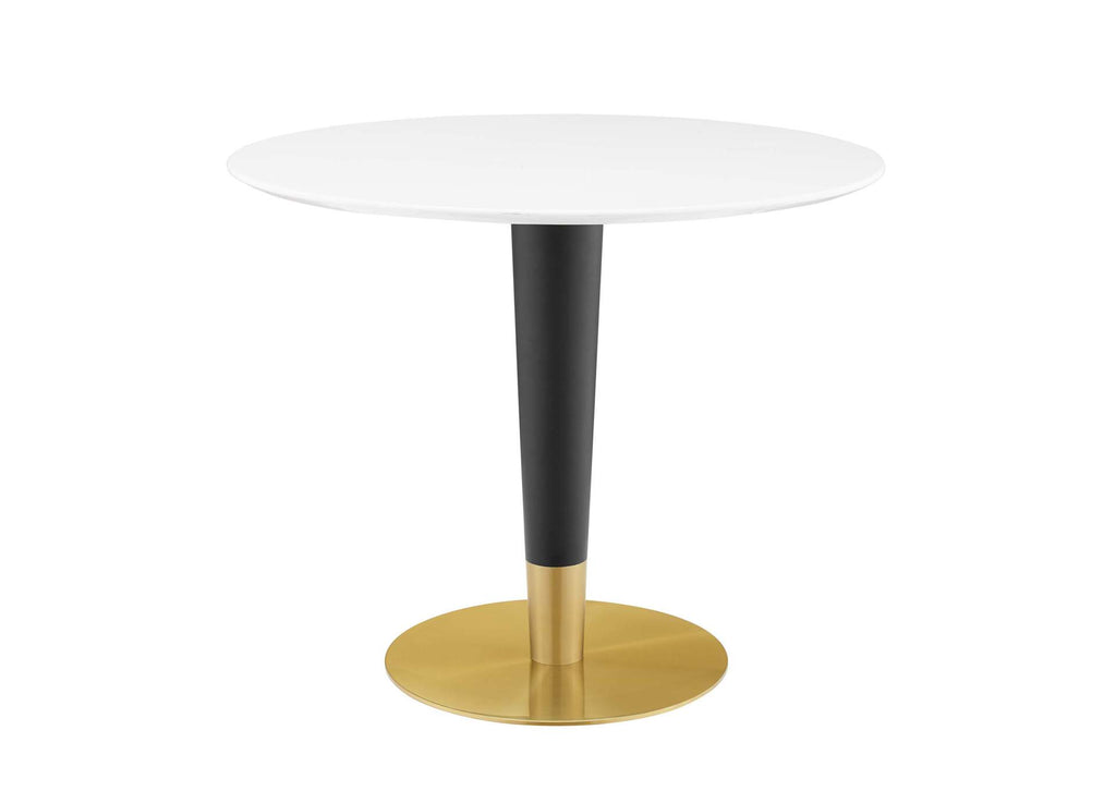 EEI-5117-GLD-WHI Zinque 36" Dining Table By Modway