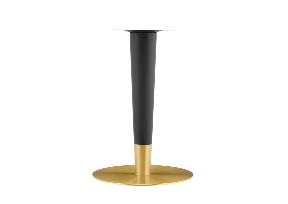 EEI-5132-GLD-BLK Zinque 36" Artificial Marble Dining Table By Modway
