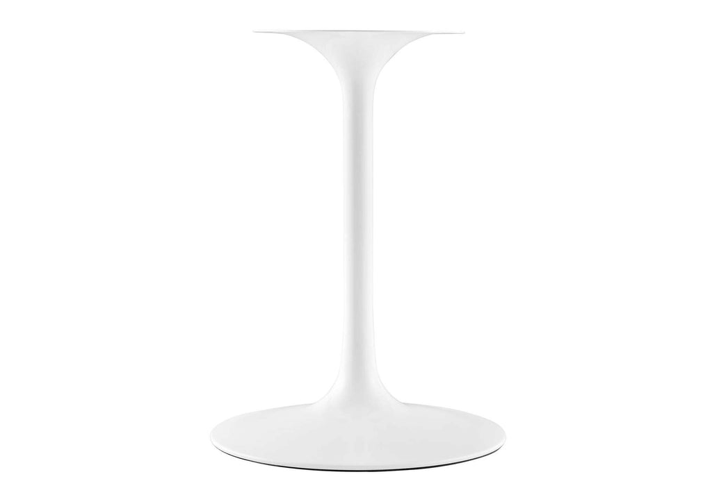 EEI-5155-WHI-CHE Lippa 28" Round Wood Dining Table By Modway
