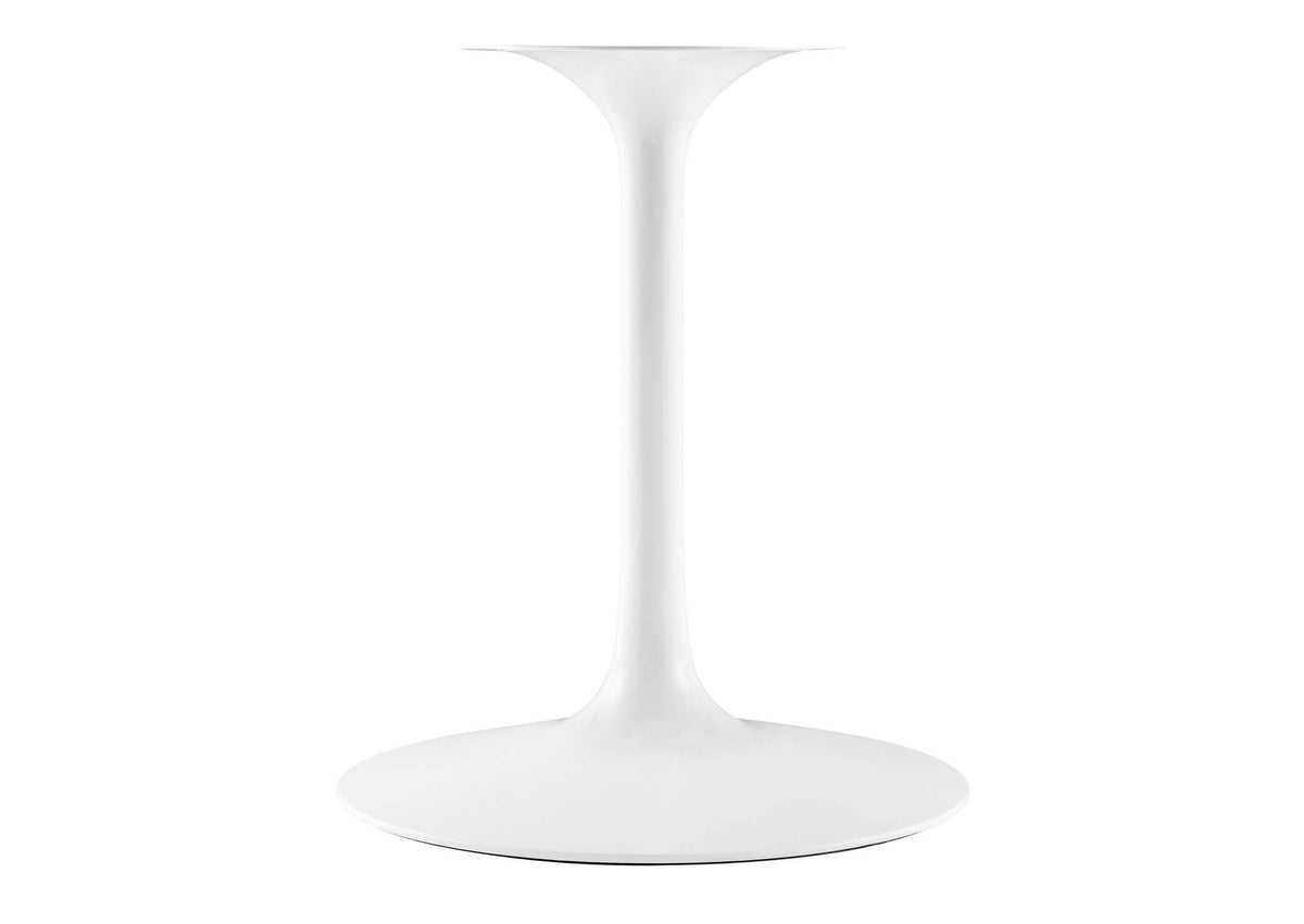 EEI-5186-WHI-BLK Lippa 60" Oval Faux Marble Dining Table By Modway