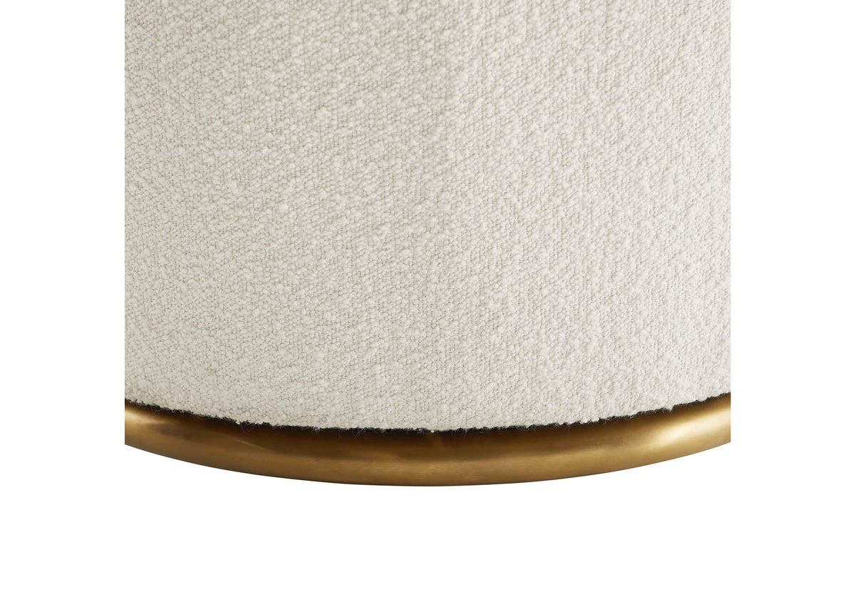 EEI-5311-WHI Nora Boucle Upholstered Swivel Chair By Modway