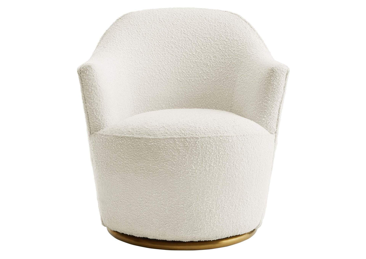 EEI-5311-WHI Nora Boucle Upholstered Swivel Chair By Modway