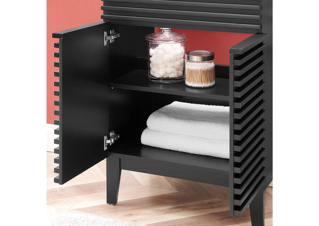 EEI-5350-BLK-BLK Render 24" Bathroom Vanity By Modway