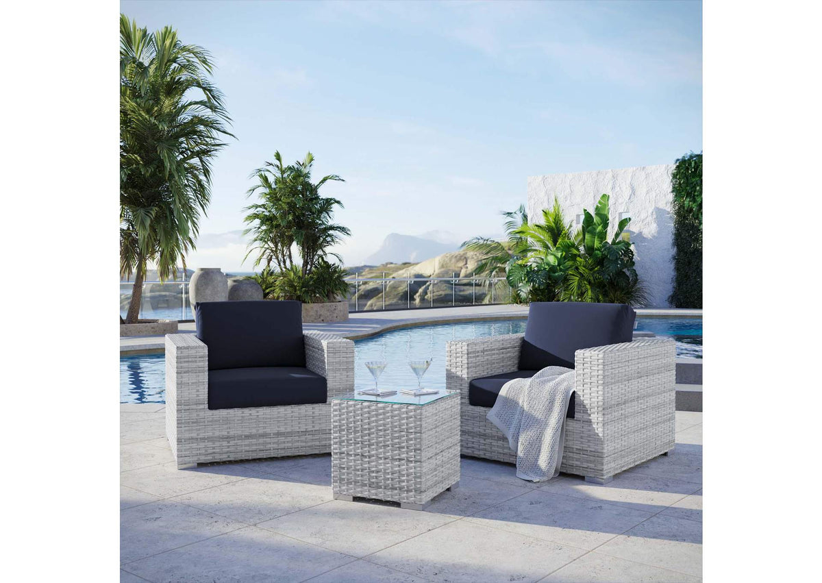EEI-5444-LGR-NAV Convene 3-Piece Outdoor Patio Set By Modway
