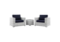 EEI-5444-LGR-NAV Convene 3-Piece Outdoor Patio Set By Modway