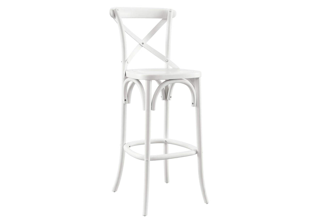 EEI-5563-WHI Gear Bar Stool By Modway