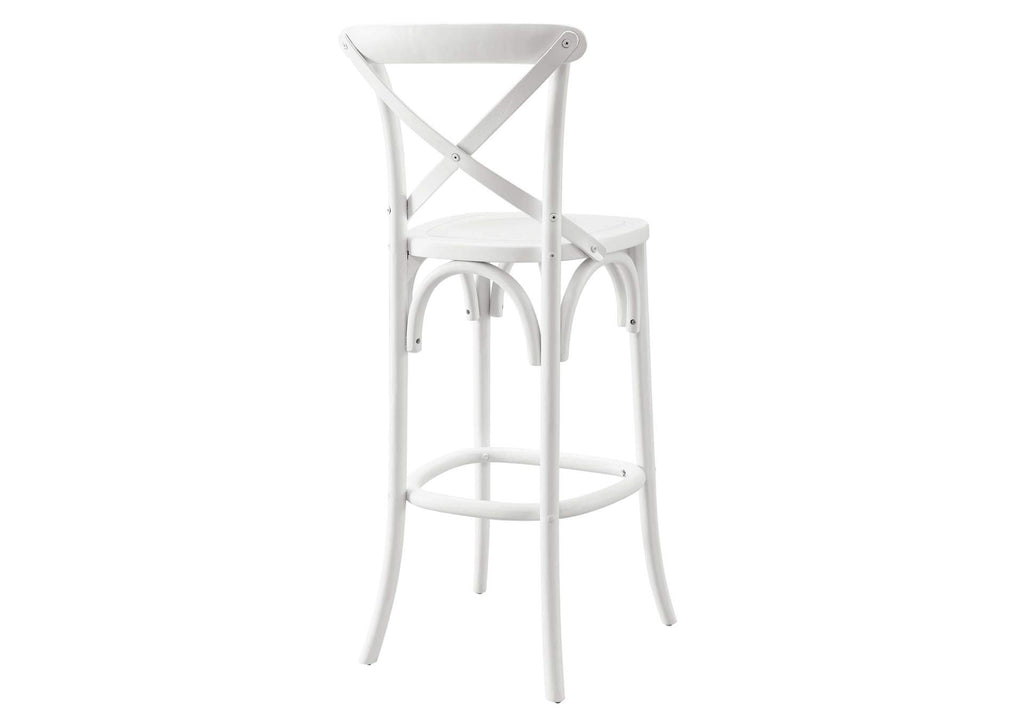 EEI-5563-WHI Gear Bar Stool By Modway