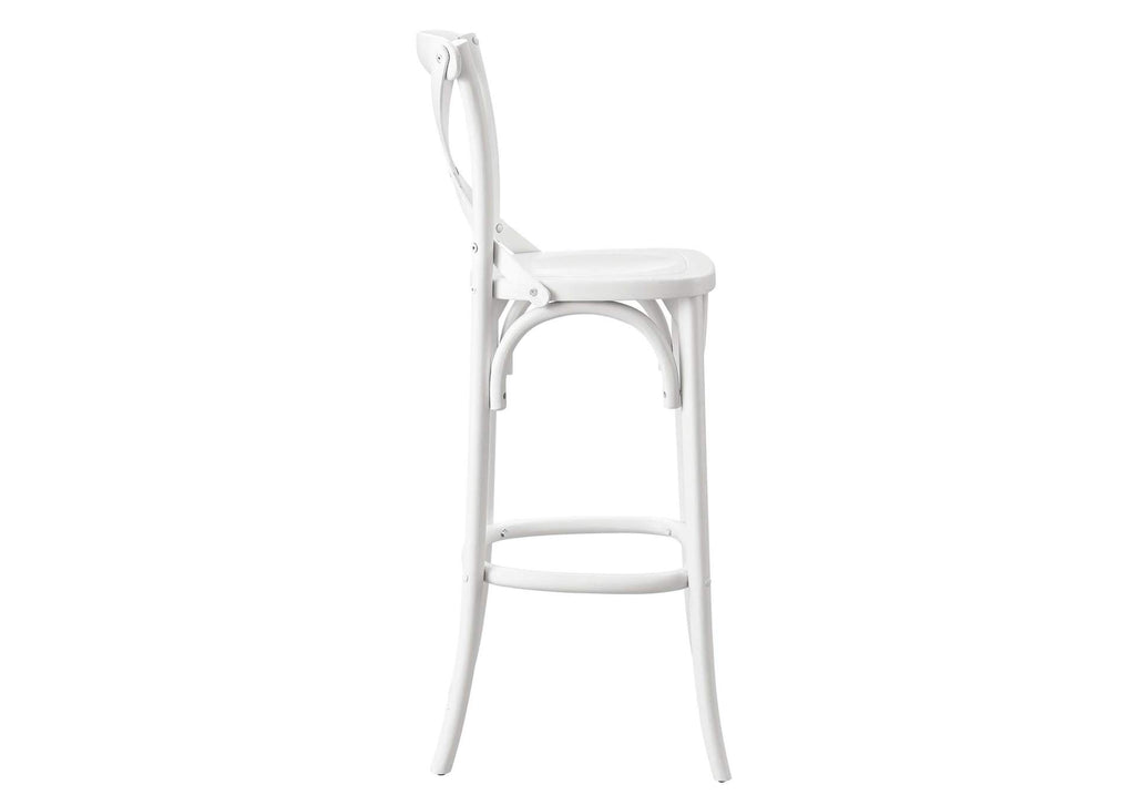 EEI-5563-WHI Gear Bar Stool By Modway