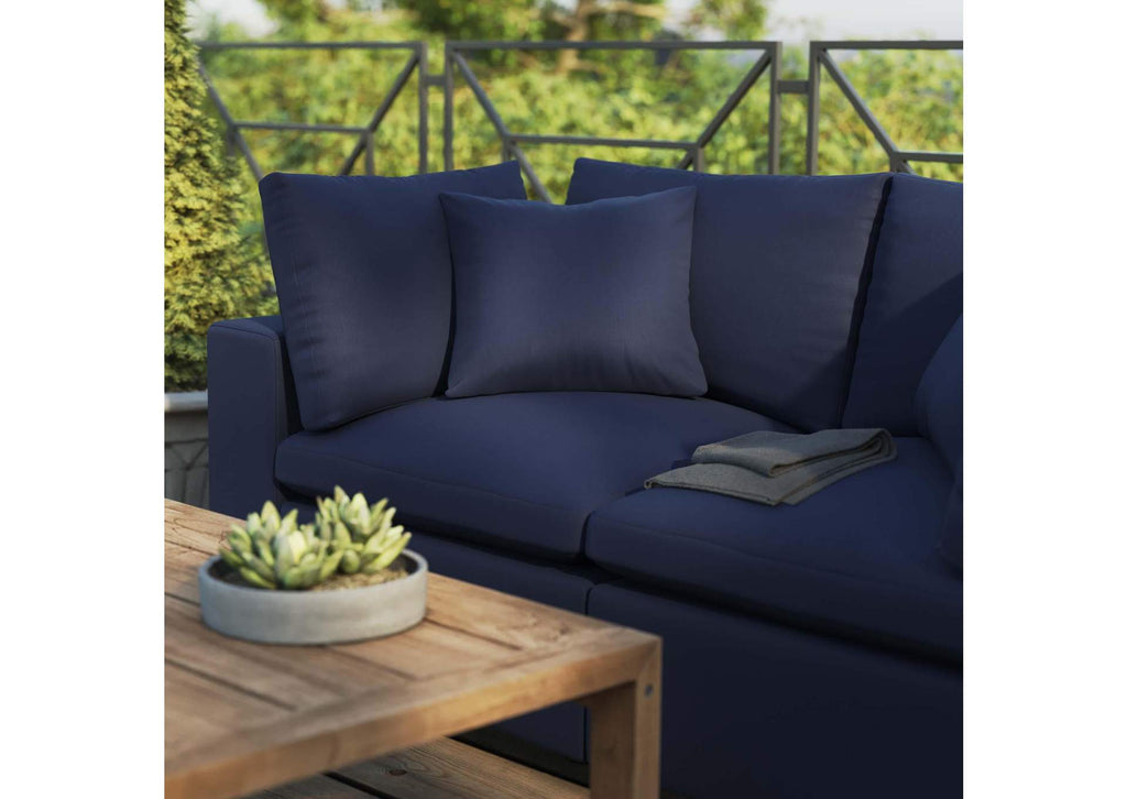 EEI-5576-NAV Commix Overstuffed Outdoor Patio Loveseat By Modway