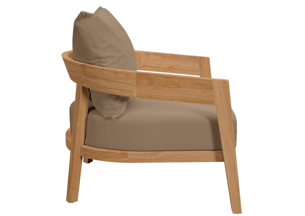 EEI-5602-NAT-LBR Brisbane Teak Wood Outdoor Patio Armchair By Modway