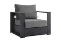 EEI-5675-GRY-CHA Tahoe Outdoor Patio Powder-Coated Aluminum Armchair By Modway