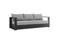 EEI-5676-GRY-GRY Tahoe Outdoor Patio Powder-Coated Aluminum Sofa By Modway