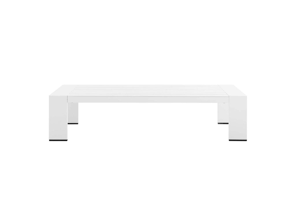 EEI-5677-WHI Tahoe Outdoor Patio Powder-Coated Aluminum Coffee Table By Modway