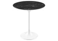 EEI-5680-WHI-BLK Lippa 20" Round Faux Marble Side Table By Modway