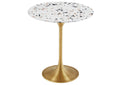 EEI-5687-GLD-TER Lippa 20" Round Terrazzo Side Table By Modway