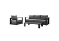 EEI-5748-GRY-CHA Tahoe 3-Piece Outdoor Patio Powder-Coated Aluminum Set By Modway