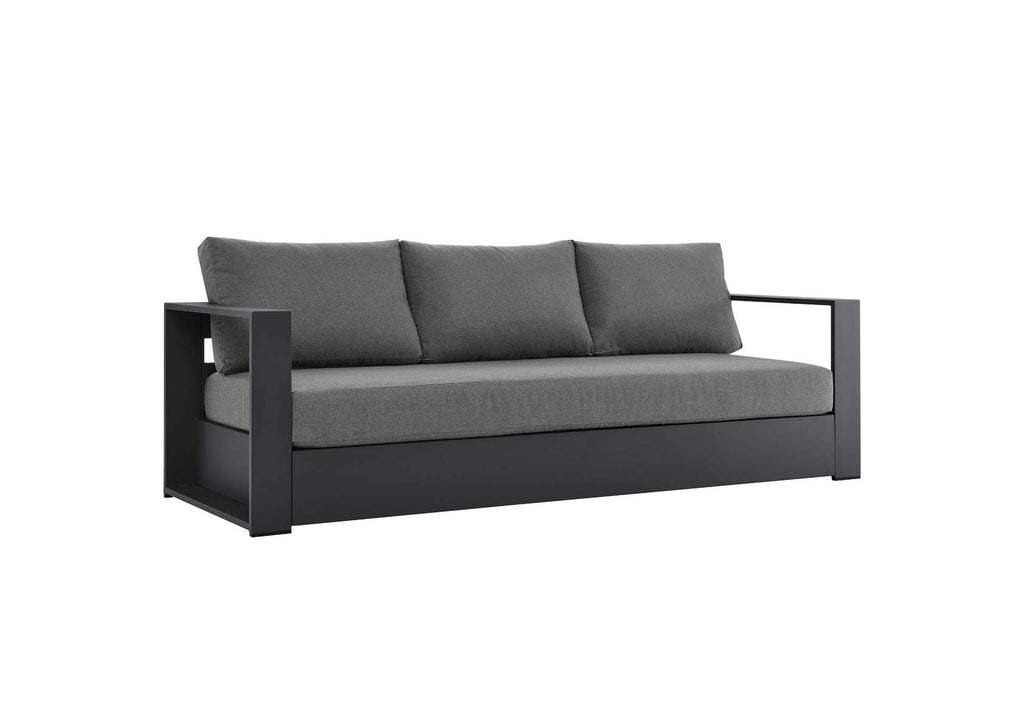 EEI-5748-GRY-CHA Tahoe 3-Piece Outdoor Patio Powder-Coated Aluminum Set By Modway