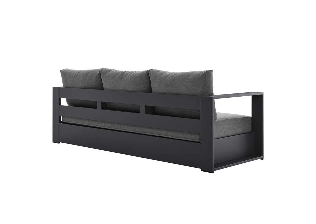 EEI-5748-GRY-CHA Tahoe 3-Piece Outdoor Patio Powder-Coated Aluminum Set By Modway