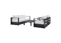 EEI-5749-GRY-WHI Tahoe 4-Piece Outdoor Patio Powder-Coated Aluminum Set By Modway